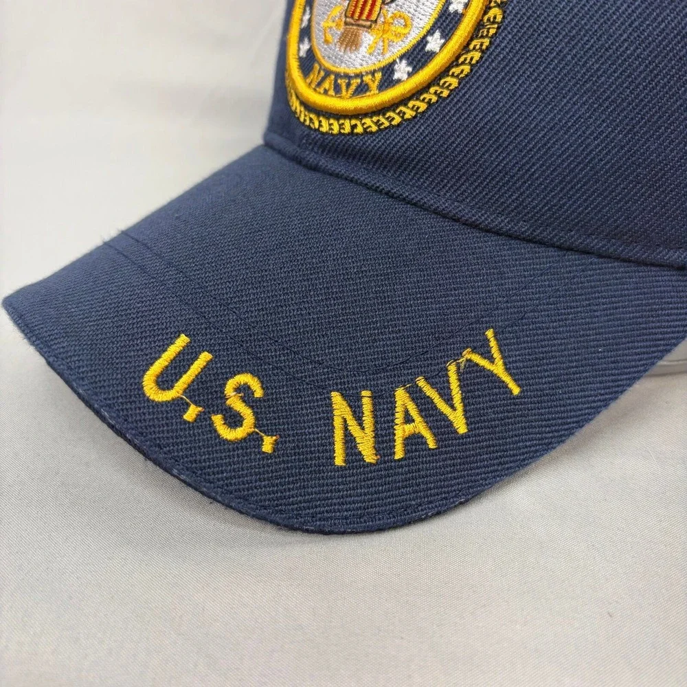 Unbranded US Navy Baseball Hat Men OSFA Blue Served With Pride Veteran Cap